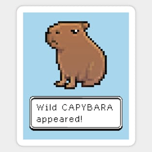 Wild Capybara Appeared Magnet